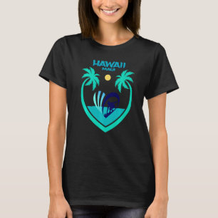 Maui Hawaii Surf Oahu Beach Palms Aloha USA Souve T-Shirt