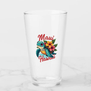 Maui Hawaii T Shirt Girl Women Kids Sea Turtle Haw Glass