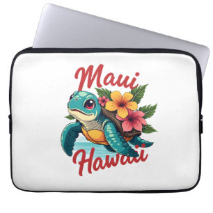 Maui Hawaii T Shirt Girl Women Kids Sea Turtle Haw Laptop Sleeve