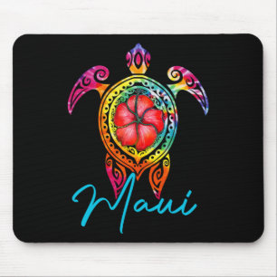 Maui Hawaii Tie Dye Sea Turtle Mouse Pad