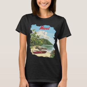 Maui Hawaii Tropical Beach Green Travel T-Shirt