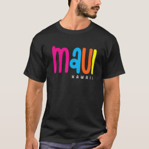 Maui Hawaii Vintage Colourful Beach Vacation Aloha T-Shirt