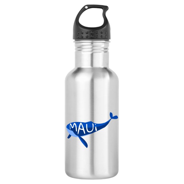 Maui Hawaii Whale 532 Ml Water Bottle (Front)