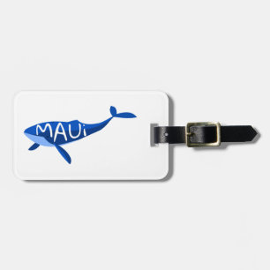 Maui Hawaii Whale Luggage Tag