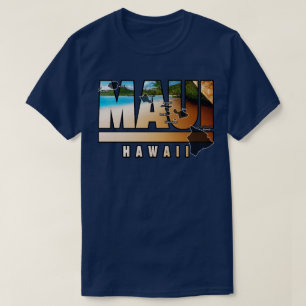 Maui Hawaii With Hawaiian Islands T-Shirt