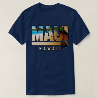 Maui Hawaii With Hawaiian Islands T-Shirt