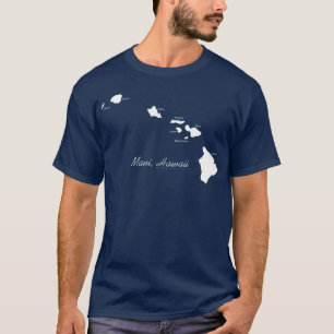Maui Hawaii With Hawaiian Islands T-Shirt