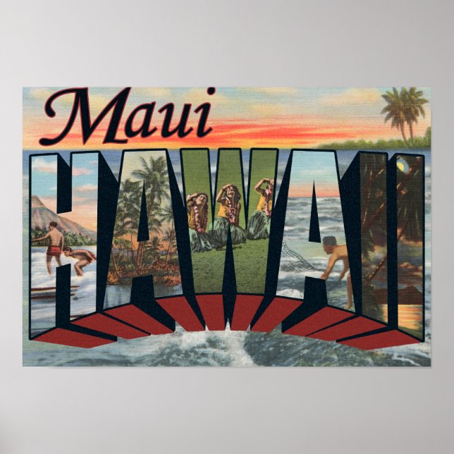 Maui, HawaiiLarge Letter ScenesMaui, HI Poster (Front)