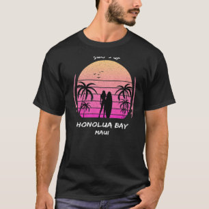 Maui Honolua Bay Surf is up Palms Aloha Surfing Ha T-Shirt
