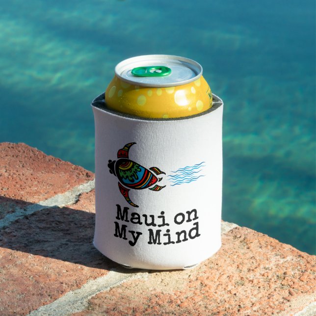 Maui on My Mind Sea Turtle Can Cooler (In Situ Pool)