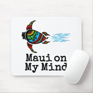 Maui on My Mind Swimming Sea Turtle Mouse Pad