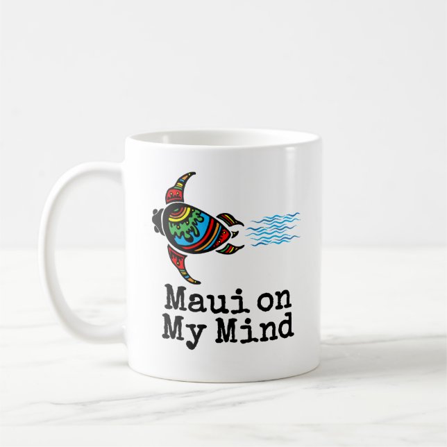 Maui on My Mind Turtle mug (Left)