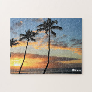 Maui Palm Trees and Sunset Jigsaw Puzzle