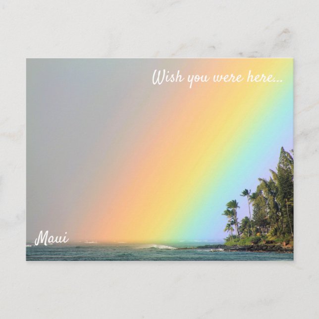 Maui Rainbow Postcard (Front)