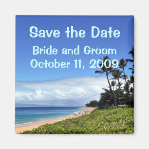 Maui Save the Date Wedding Magnet