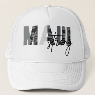 Maui Strong Grey Army Pattern Trucker Hat