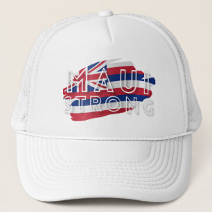 Maui Strong White  Trucker Hat