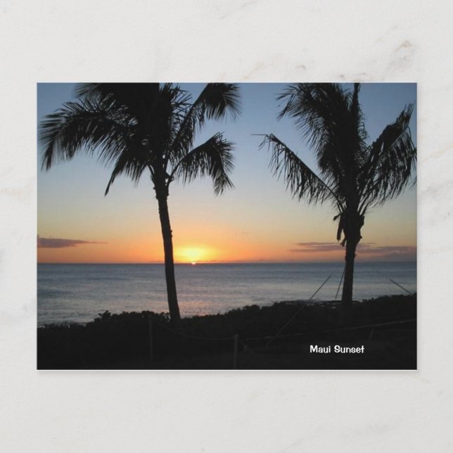 Maui Sunset Postcard (Front)