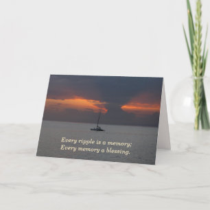 Maui Sunset Sympathy Card