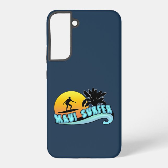 Maui Surfer Samsung Galaxy S22+ Case (Back)