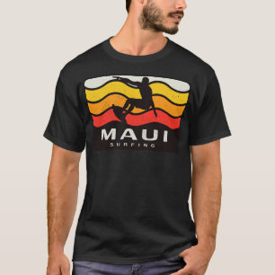 Maui Surfing Retro Vintage Waves Surfer T-Shirt