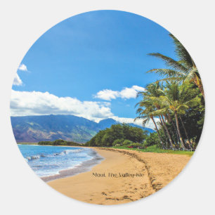 Maui, The Valley Isle, Hawaii  Classic Round Sticker