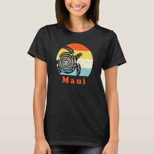 Maui Vintage Sea Turtle Retro Hawaii Vacation T-Shirt