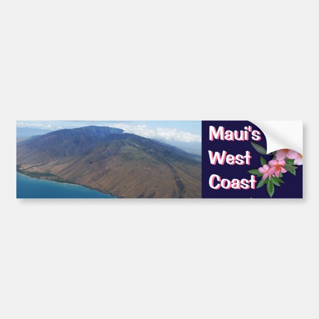 Maui's West Coast Bumper Sticker (Front)