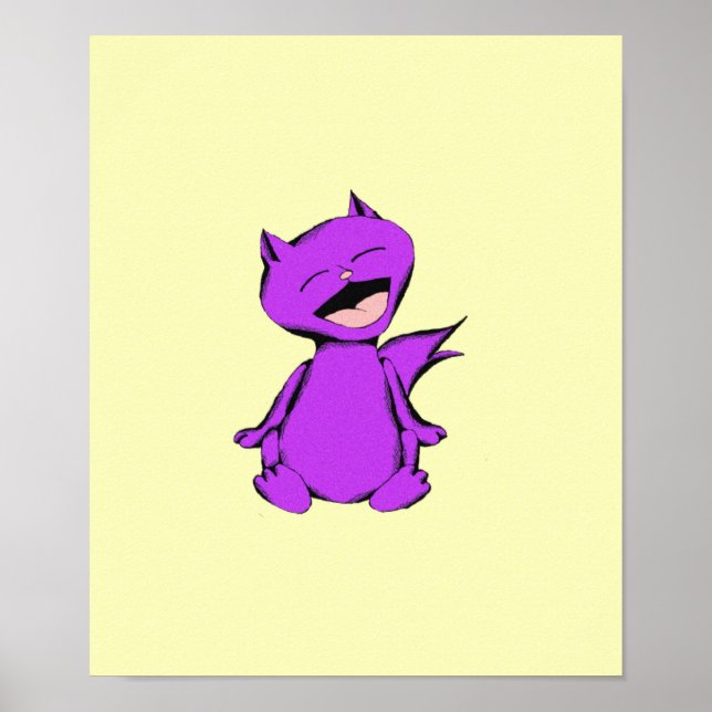 MauMau Cat Laughing Poster (Front)