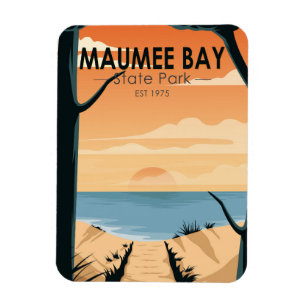 Maumee Bay State Park Ohio Vintage Magnet