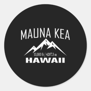 Mauna Kea Hawaii Climbing Summit Club Outdoor Adve Classic Round Sticker