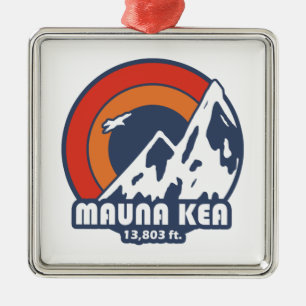 Mauna Kea Hawaii Sun Eagle Metal Ornament