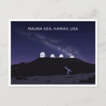 Mauna Kea Hawaii USA Stargazing Travel Postcard