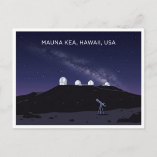Mauna Kea Hawaii USA Stargazing Travel Postcard