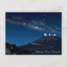 Mauna Kea Hawaii USA Stargazing Travel Postcard