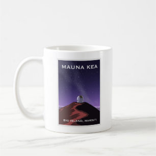 Mauna Kea Starry Sky Retro Poster Mug