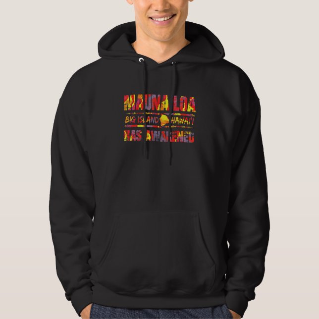 Mauna Loa of Big Island Hawaii Volcano Hoodie (Front)