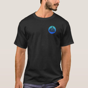 Maurer Guild Sign In Cool Retro Style Blue On Ches T-Shirt