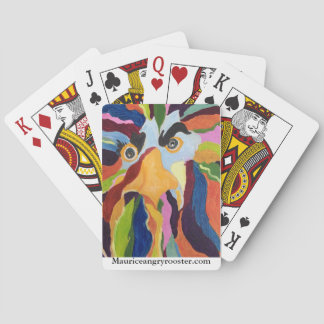 Maurice Angry Rooster Playing Cards