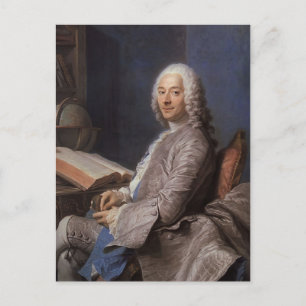 Maurice de La Tour- Portrait of Duval de l'Epinoy Postcard