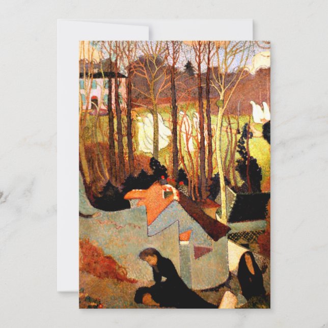 Maurice Denis - Easter Mystery, fine art painting Card (Front)