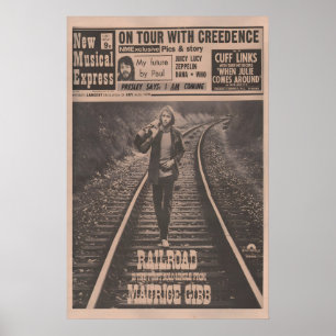 Maurice Gibb BEE GEES - 1974 original NME Poster