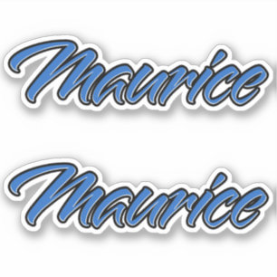 Maurice Name blue sticker Sticker Sticker Sticker