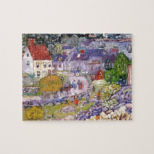 Maurice Prendergast- The Hay Cart Jigsaw Puzzle (Horizontal)