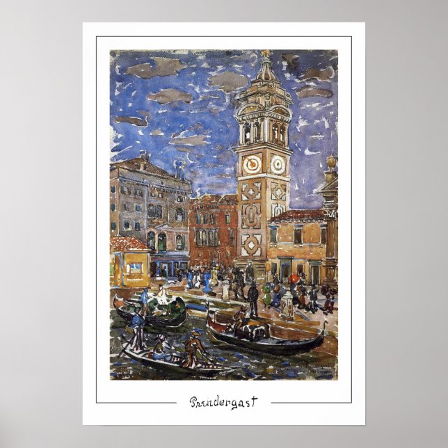 Maurice Prendergast Zedign Art Poster #38 (Front)