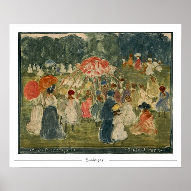 Maurice Prendergast Zedign Art Poster #593 (Front)