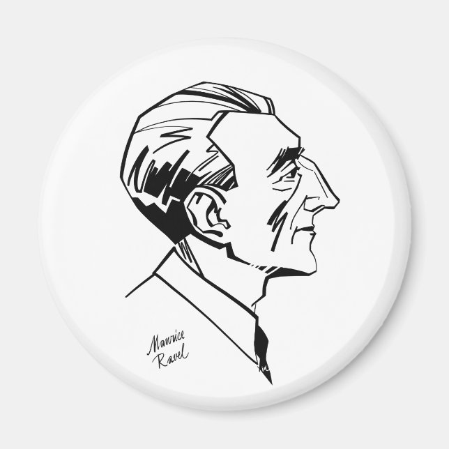 Maurice Ravel Magnet (Front)