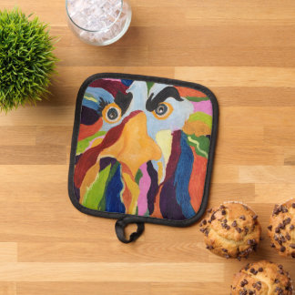 MauriceAngryRooster Square  Pot Holder