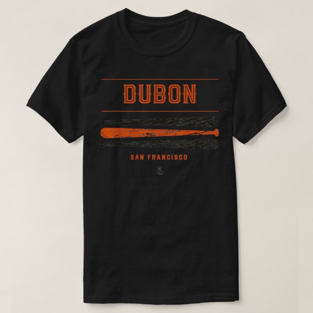 Mauricio Dubon Vintage Baseball Bat Gameday  T-Shirt (Design Front)