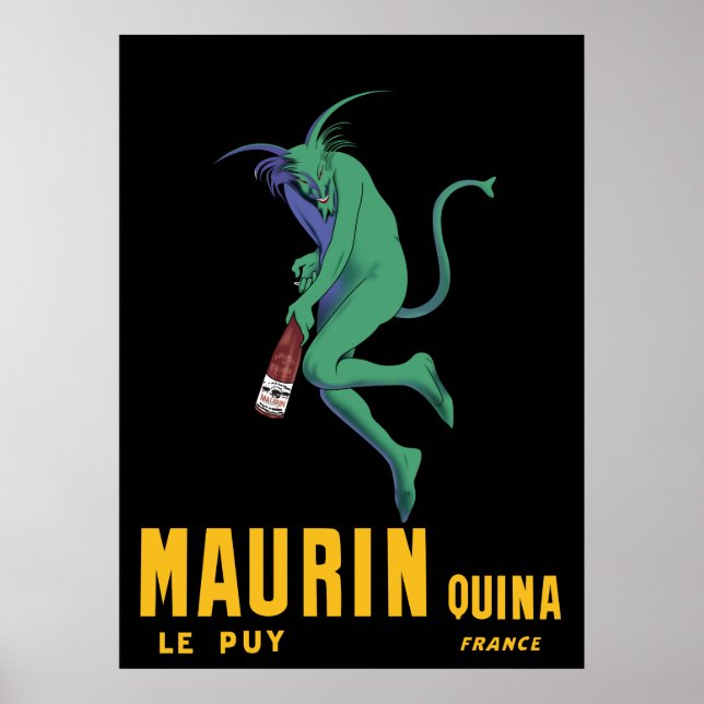 Maurin Quina Absinthe French Advertising Poster (Front)